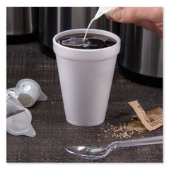 Dart Foam Drink Cups, 12 oz, White, 25/Bag, 40 Bags/Carton 12J12 (CA Exclude)