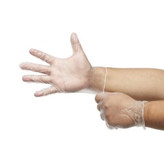 McKesson Vinyl Exam Glove Standard Cuff Length X-LARGE 130 per Box