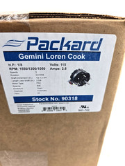Packard 90318 5.12″ Dia. Motor 1/8 HP, 115 Volt, 1550/1300/1050 RPM Motor