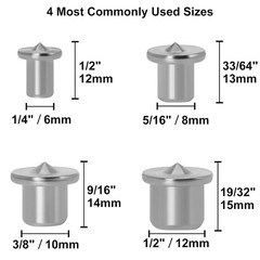 24pcs Dowel Centering Pins For Woodworking Steel Drill Center For Dowel And Teno