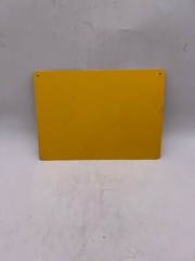 Brady 10 in. x 14 in. Plastic Caution Hard Hats Required OSHA Safety Sign