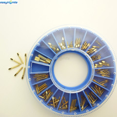 120pcs Dental Screw Post Gold Plated S -XL Size Completed Kit Refill Easyinsmile