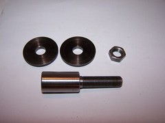 Motor Arbor 3 1/2” Length, 1 7/8″ Treads, 1/2″x 20TPI Threads, Adapter, #P452