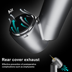 AiKO Series Dental 45° Angle Head High Speed Handpiece with K-coupler for FG Bur