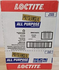 Loctite Polyseamseal White All Purpose Latex Caulk Sealant Case 10 oz of 12x 215