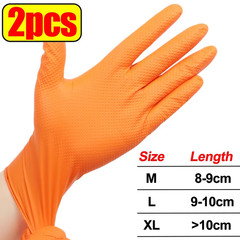 Heavy Duty Nitrile Gloves 8Mil Extra Thick Mechanic Home Garden Disposable Glove