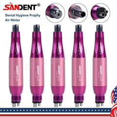 Dental Hygiene Prophy Handpiece Air Motor 4 Holes 4:1 Nose Cone 360°Swivel Pink