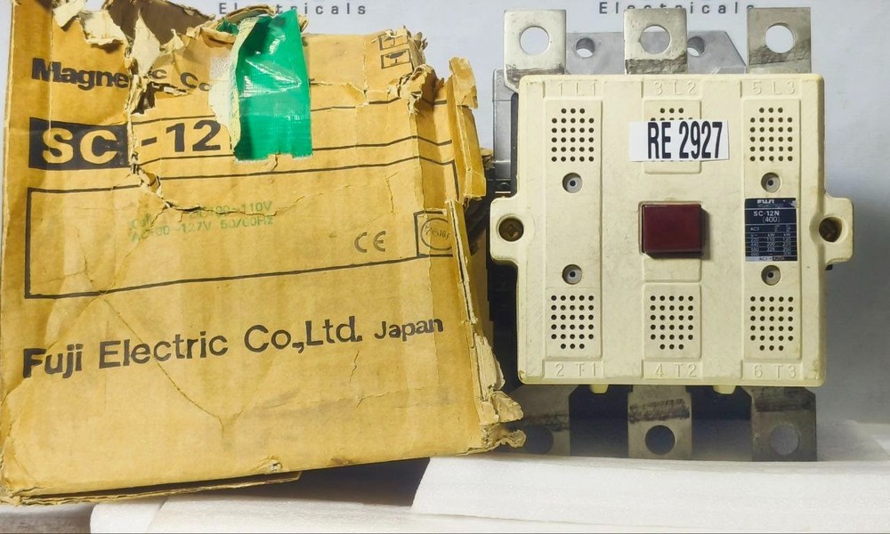 FUJI SC-12N [400] 3POLE 100-110VDC 100-127VAC 400A MAGNETIC CONTACTOR SC12N