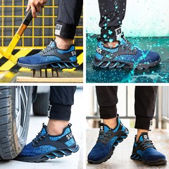 SUADEX Steel Toe Shoes for Men Women Indestructible Safety Work Tennis Shoes