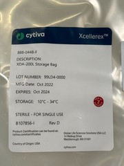 Cytiva Xcellerex XDA-200L Storage Bag Sterile Gamma Irradiated