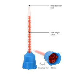 OneMed Dental Mixing Tips for Impression Temp Crowns Material (10:1) 50Pcs/Bag