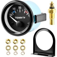 2″” 52mm Water Temp Gauge, 100-250℉ Water Temp Thermometer Meter Kit Car Access