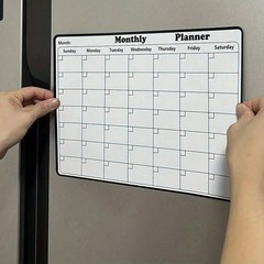 Magnetic Dry Erase Monthly Calendar Whiteboard Planner for Fridge Refrigerator