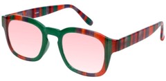 Medspex 8152 FL-41 Pink Anti-Migraine Reduction Eyeglasses Green Purple Stripes