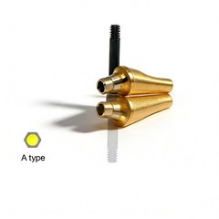 US Dental Titanium Hex A/B 17° Angled Abutment for Hiossen ET Mini Regular Plat