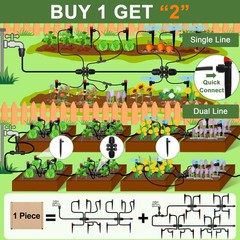 230FT Automatic Watering System for Outdoor Plants, 230FT, green