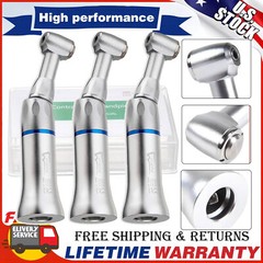 eLabPal Dental Slow Low Speed Handpiece Contra Angle Push Button E-Type Turbine