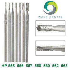 WAVE Dental Latch Carbide Burs Round RA Slow Speed Straight Handpiece Bur 44.5mm