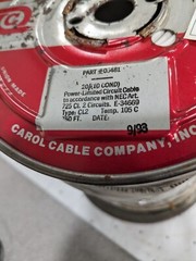 Carol Cable Co. White General Wire 105˚C, 20 AWG, Approx. 250′ 05481