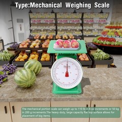 110Lbs Heavy Duty Mechanical Weighing Scale Industrial Food Market Dial Scale