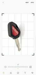 2 Kubota Skid Steer Track Loader Mini Excavator Ignition Keys with Red Logo 459A