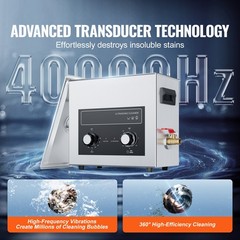 6L Ultrasonic Cleaner with Heater Timer & Basket Digital Sonic Machine