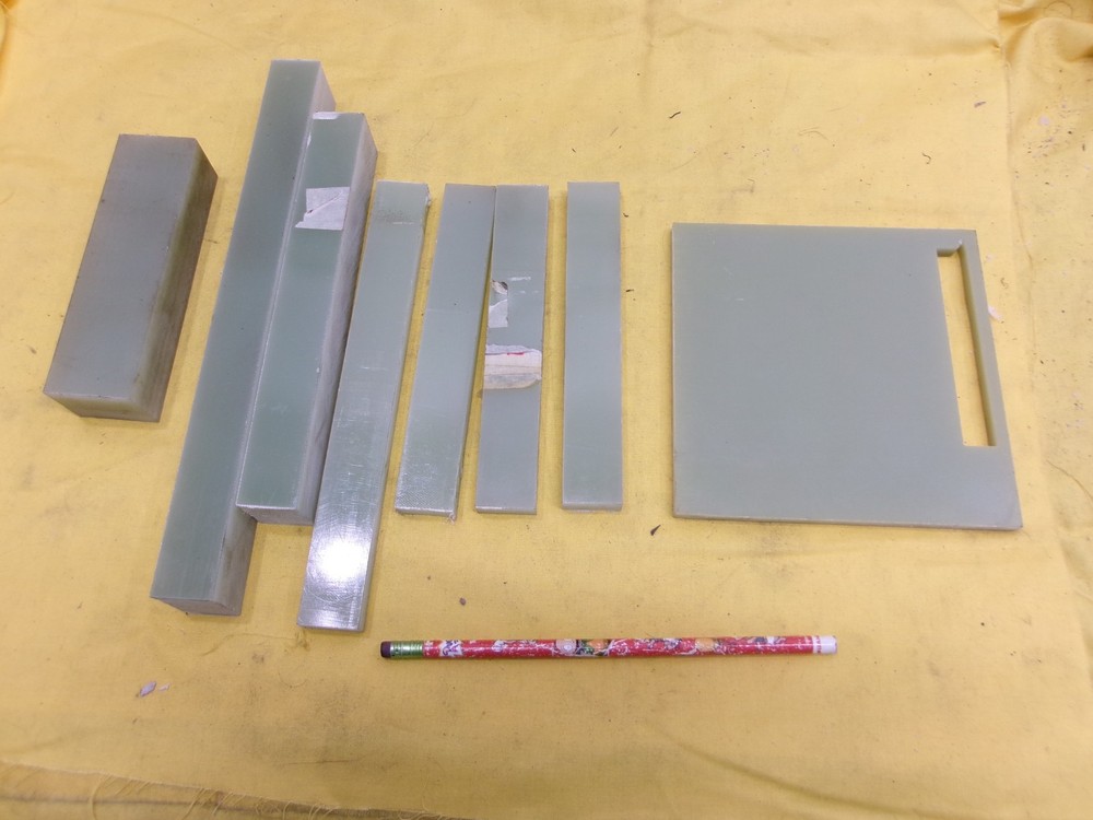 LOT of GREEN G10 PHENOLIC SHEET plastic sheet micarta flat stock VARIOUS SIZES