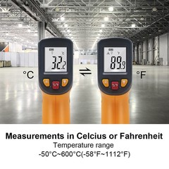 Ketotek Digital Infrared Thermometer Temperature Gun -58°F-1112 °F(-50°C – 60…