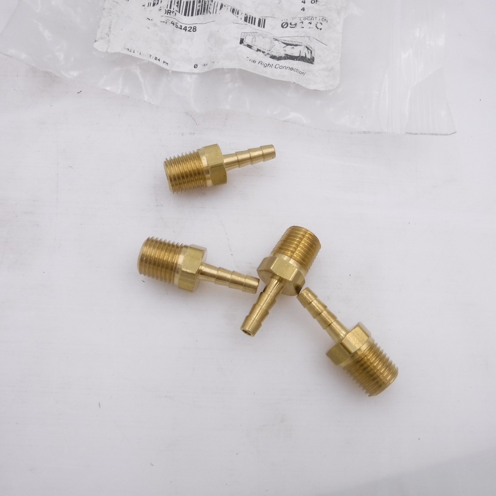 4 Pc Dixon Valve 1020204C Brass NPTF X Hose Barb 1/4″ Male Thread x 1/8″ Hose ID