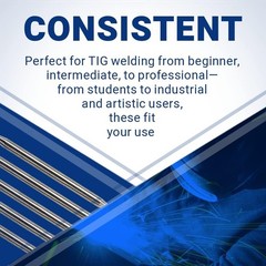 Versatile 0.040″ Tungsten Electrodes, 10-Pack for Aluminum and Steel Welding