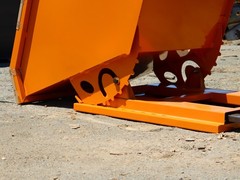 Self-Dumping Hopper – 1 Cubic Yard, Heavy Duty Steel, Forklift & Skid Steer Use