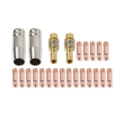 24pcs MB 15AK MIG Welding Gun Kit 030/035Contact Tip Nozzle Diffuser