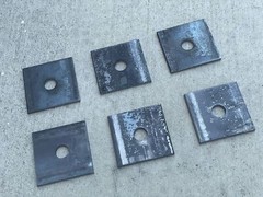 Sandbaggy 1/4″ x 3″ x 3″ Steel Square Plate Washer – 5/8″ Anchor Bolt Diameter
