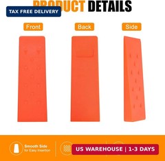 10″ Felling Wedges with Spikes, Orange ABS Plastic Tree Felling Wedges | Spiked