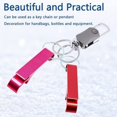 Litoexpe 16Pcs Colorful Beer Bottle Openers Premium Metal Keychain