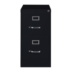 Hirsh 14410 15″ W 2 Drawer Vertical File Cabinet, Black, Letter
