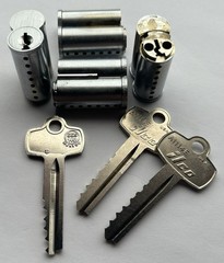 BEST SFIC 7-Pin Core Keyed I/C Lock 3-Keys IC Key Cylinder Commercial Lock Plug