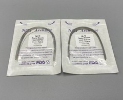 Dental Orthodontic Arch Wire Super Elastic Niti Round Rectangular Natural Form