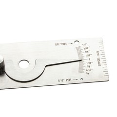 HFS(R) V-WAC Single Weld Gage Welding Inspection Thread Gauge Inch Stainless