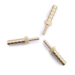 U.S. Solid 3pcs Brass Hose Barb Reducer Fitting Kits With 6 Clamps 1/4″ To 1/8″
