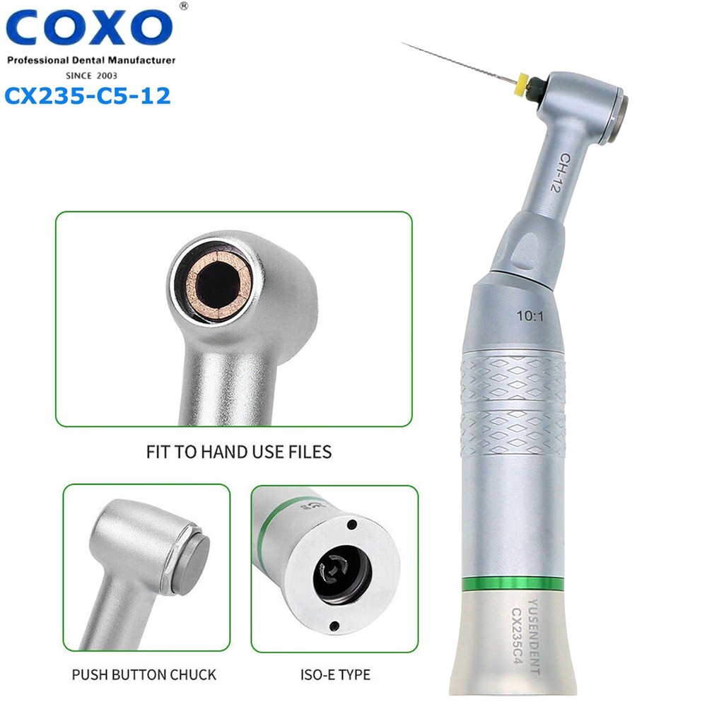 COXO Dental 10:1 Endo Contra Angle Reciprocating Handpiece Hand File 90º NSK