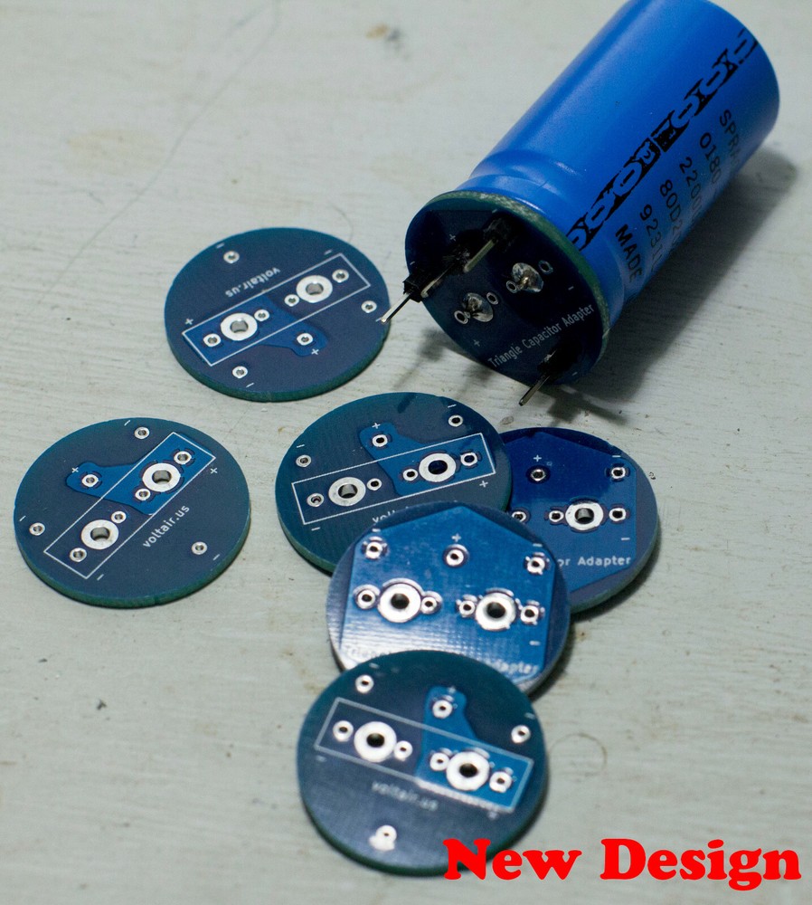 Capacitor Adapter 15.5mm triangle recapping vintage equipment Tek 465 kit (x5)