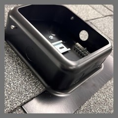 SolaDeck 0599B UL50 Type 3R Roof Mount PV Junction Box in Black