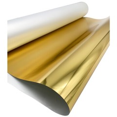 US Stock 13in x 16.4ft Gold DTF Transfer Foil Film Roll Cold Peel for Tshirts
