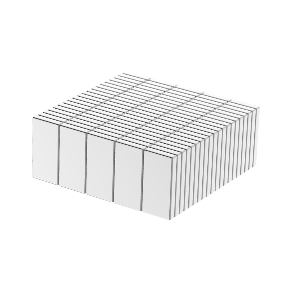 N52 Block Magnets – 1/2″ L x 1/4″ W x 1/16″ H – 100 Pack, Powerful Small Rare…