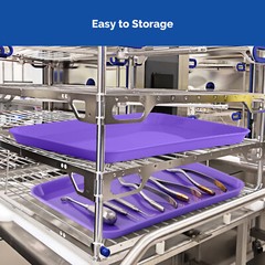 JMU Dental Autoclavable Instrument Trays Bulk Procedure Tray Flat Tray Size B