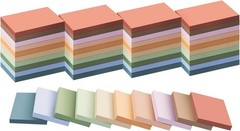 50 Pads Sticky Notes 1.5×2 Vintage Colors Self-Stick Memo Pads Office School Bul