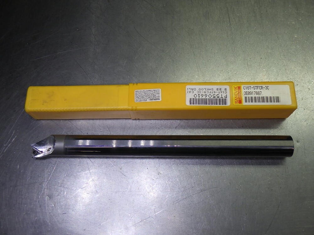 Sandvik Coolant Thru Carbide Boring Bar 1″ Shank 12″ OAL C16T-STFCR-3C (LOC2367)