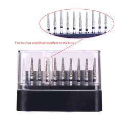 100 Pcs Dental FG Diamond Burs for Abrade Crown Cavity Preparation TR-13S