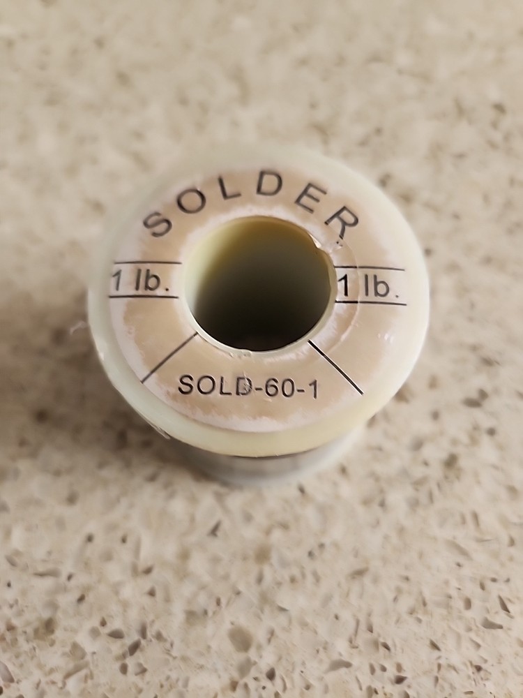 Old Stock Solder Roll – Plumbing – 1 Pound 1lb Sold-60-1 60